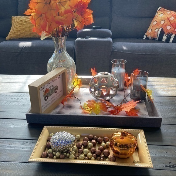 ✨NWT rectangle gold serving tray table decoration display plate - Picture 2 of 7